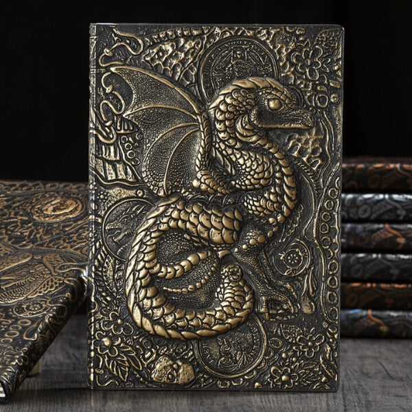 Caderno de Notas 3D com Capa Dura Filhote de Dragão
