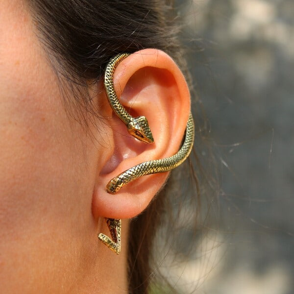 Brinco Ear Cuff de Serpente
